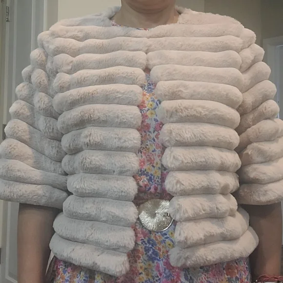 BCBGMAXAZRIA SHORT JACKET WOMEN L Rose - Picture 2 of 5